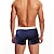 זול בגד ים של בוקסר לגברים-מכנסי ים קצרים לגברים תחתונים לנשימה - שחייה גלישת חוף ספורט מים בצבע אחיד אביב קיץ