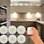 cheap Cabinet Light-3/6 PCS LED Under Cabinet Light Dimmable COB Night Light With Remote Control Cabinet Lights For Wardrobe Cupboard Closet Kitchen