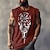 abordables débardeurs 3D pour hommes-Homme Top T-shirt sans manches pour hommes Graphic Tribal Col Ras du Cou Vêtement Tenue 3D effet du quotidien Des sports Sangles Imprimer Design Ethnique Muscle