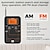 お買い得  ラジオ＆時計-cappsu am/fm ポータブル ラジオ 優れた受信機能を備えたパーソナル ラジオ、単 4 電池 2 本 (パッケージには含まれません) で駆動、ステレオ ヘッドフォン付き 大型液晶画面目覚まし時計ラジオ