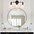 abordables Apliques de pared-juego de iluminación de tocador negro moderno: apliques de pared de baño de 3 luces para espejo, cocina, dormitorio y sala de estar