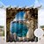 ieftine perdele impermeabile-perdele impermeabile exterioare pentru interior nunta terasa draperii groase de intimitate pentru dormitor de nunta, sufragerie, veranda, pergola, cabana, 1 panou