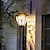baratos Candeeiros Luzes de Exterior-Lanterna suspensa para jardim solar ao ar livre luz super à prova d&#039;água lâmpada de parede solar villa varanda decoração do pátio luzes da atmosfera