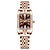 お買い得  クォーツ腕時計-Poedagar ファッションクォーツ時計女性高級スクエアレディースエレガントな時計防水クリエイティブダイヤモンド女性レザーバンド腕時計モントルファムギフト