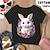 cheap Girl&#039;s 3D T-shirts-Girls&#039; 3D Graphic Cartoon Floral T shirt Tee Short Sleeve 3D Print Summer Spring Active Fashion Cute 100% Cotton Kids 3-12 Years Outdoor Casual Daily Regular Fit
