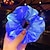 cheap Decorative Lights-LED Luminous Scrunchies Ponytail Headwear Elastic Hair Tie Solid Color Party Hair Accessories
