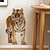 cheap Wall Stickers-Tiger Wall Sticker, Self-Adhesive Realistic Wild Animal Peel &amp; Stick Wall Decor Art Decals, For Home Bedroom Living Room Decor 40*60cm (23.6*15.7in)