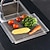 cheap Kitchen Storage-Roll Up Dish Rack, Stainless Steel Drying Drainer Over The Kitchen Sink, Foldable Rolling Rack Grey for Dishes Cups Fruits Forks