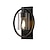 abordables Chandeliers Muraux-Applique murale en verre vintage avec design en anneau, luminaires muraux industriels finition noire, applique murale intérieure câblée pour le couloir de la cuisine du salon, de la salle de bain