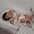 levne Realistické panenky-45cm novorozená panenka reborn loulou spící měkké plyšové tělo realistická 3D kůže s viditelnými žilkami vysoce kvalitní ručně vyrobená panenka