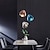 abordables Éclairages pour îlot-led pendentif lumières îlot de cuisine verre soufflé à la main éclairage marbre bleu ferme moderne foyer entrée luminaires plafond suspendu globe sur table 110-240v