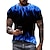 preiswerte 3D-T-Shirt für Männer-Graphic Flamme Vintage Modisch Designer Herren 3D-Druck T Shirt Flammenhemd Outdoor Täglich Sport T-Shirt Schwarz Blau Rot Kurzarm Rundhalsausschnitt Hemd Frühling Sommer Bekleidung S M L XL 2XL 3XL