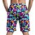 abordables Fondos-Retro Antiguo Años 80 Pantalones cortos de playa muñeca Disfraz Hombre Vacaciones Playa Desfile del orgullo Adulto Pantalones cortos