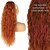 abordables Coletas-extensión de cola de caballo con cordón ondulado rizado rojo cobre para mujeres negrasextensión de cola de caballo rizada larga ondulada sintética de 28 pulgadas extensión de cola de caballo naranja
