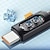 economico Cavetti per cellulari-Cavo USB C 100W Prolunga USB 5 A Cavo di ricarica Nylon intrecciato Display a LED Per Samsung Appendini per cellulare