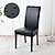 cheap Dining Chair Cover-2 Pcs PU Leather Dining Chair Cover, Stretch Waterproof Chair Cover, Chair Protector Cover Seat Slipcover with Elastic Band for Dining Room,Wedding,Home Decor
