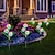 billige Pathway Lights &amp; Lanterns-solenergi utendørslys dekorative 36leds solenergi hagelys med 2 lysmoduser 3-i-1 solcelle løvetann blomster ip65 vanntett solcelledrevet utendørs lys for hage