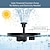 olcso Víz alatti lámpák-szökőkút szivattyú kör napenergia víz funkciók a kert tárolására 1600mah akkumulátor úszó kerti szökőkút dekoráció medence tó napelemes vízpumpa kerti dekoráció