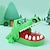 billige Originale leker-krokodille tenner leker - morsomt alligator bite finger tannlege spill for barnefester &amp; rampestreker!