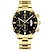 voordelige Quartz-horloges-Heren Quartz horloges Luxe Grote wijzerplaat Zakelijk Polshorloge Kalender Wereldtijd Legering Horloge