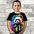 billige guttes 3d-t-skjorter-Gutt 3D Grafisk Dyr Panda T skjorte T-skjorte Kortermet 3D-utskrift Sommer Vår Aktiv Sport Mote Polyester Barn 3-12 år utendørs Avslappet Daglig Normal