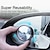preiswerte Dekoration und Schutz für Autokarosserie-2 Stück toter Winkel Autospiegel 2 Zoll wiederverwendbarer runder HD-Glaskonvexer 360-Weitwinkel-Seitenrückspiegel mit Saugnapf für Autos, SUVs und LKWs