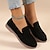 cheap Women&#039;s Slip-Ons &amp; Loafers-Women&#039;s Flats Plus Size Classic Loafers Comfort Shoes Daily Walking Solid Color Ribbon Tie Flat Heel Round Toe Casual Comfort PU Loafer Black Yellow Blue