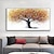 levne Květinové či botanické obrazy-abstraktní barevný strom života olejomalba nástěnné umění plátno ručně malované obrázky na zeď do obývacího pokoje domácí dekorace bez rámu