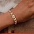 tanie Biżuteria modna-Longrui cross-border biżuteria 18-karatowy złoty liść bransoletka europejska i amerykańska moda biżuteria ślubna damska diamentowa bransoletka!