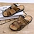 ieftine Sandale Bărbați-Bărbați Sandale Papuci Papuci de plajă Sandale Confort Plimbare Casual Stiluri de Plajă Zilnic Plajă PVC Impermeabil Respirabil Comfortabil Loafer Maro Kaki Vară