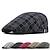 ieftine Pălării Bărbați-Unisex Bască Flat Șapcă la Modă Negru Alb Poliester Retro Călătorie Stiluri de Plajă În aer liber Vacanță Plisat Ajustabile Modă