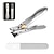 cheap Bathroom Gadgets-Nail Clipper, Super Sharp Molybdenum Vanadium Steel Nail Clippers for Thick Nails, Wide Jaw Opening No Splash Fingernail Cutters Long Handle with Catcher File (Flat)