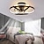 billige Lamper til takvifte-led takvifter dimbar med fjernkontroll kontra blomsterdesign 55 cm innfelt taklampe akryl lampeskjerm lysekrone soverom stue stue