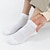 cheap Men&#039;s Socks-Men&#039;s 5 Pairs Socks Black White Color Plain Casual Daily Basic Thin Summer Spring Fall Cool Breathable