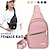 cheap Crossbody Bags-Women&#039;s Crossbody Bag Chest Bag Polyester Oxford Cloth Outdoor Daily Zipper Adjustable Large Capacity Waterproof Solid Color Black White Pink