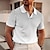 cheap Men&#039;s V Neck Polos-Men&#039;s Polo Shirt Golf Shirt Graphic Prints Geometry V Neck White Blue Brown Green Khaki Outdoor Street Short Sleeves Print Clothing Apparel Sports Fashion Streetwear Designer