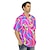 cheap Movie &amp; TV Theme Costumes-Doll Hawaii Shirts 1980s Disco Shirt Men&#039;s Movie Cosplay Costume Beach Wear Halloween Carnival