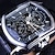 levne Mechanické hodinky-forsining retro pánské mechanické hodinky luxusní módní podnikání automatická kostra náramkové hodinky pánské mechanické vodotěsné hodinky clock men