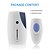 cheap Doorbell Systems-Wireless Doorbell With Chime, 36 Melody, Audio Speaker, 2 AA Battery Powered Doorbell For Home, Offices, Hotels, White, Battery Not Included