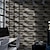 voordelige baksteen en steen behang-Cool wallpapers 6 stuks geplaveide houten patroon wandpanelen muurschildering, stenen schil stok wandtegel sticker, keuken zelfklevende muur decor waterdicht, kamer decor, woondecoratie
