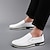 cheap Men&#039;s Slip-ons &amp; Loafers-Men&#039;s Loafers &amp; Slip-Ons Business Daily PU Waterproof Lace-up Black / White Beige / White Black Spring Fall