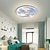 billige Taklamper-led dimbar taklampe 32,5 cm akryl takpanellampe minimalistisk lagdelt design stue spisestue lys ac220v kun dimmes med fjernkontroll