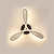 abordables Plafonniers à intensité variable-plafonnier led 23,4 &quot;conception de cercle d&#039;anneau à 1 lumière finitions peintes en aluminium à intensité variable lampes suspendues de chambre à coucher de salle à manger de style moderne luxueux