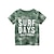 cheap Tees &amp; Shirts-Kids Boys T shirt Tee Letter Coconut Tree Short Sleeve Crewneck Children Top Outdoor Vacation Tropical Sports Summer Green 2-8 Years