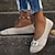 ieftine Pantofi Joși de Damă-Pentru femei Pantofi Flați Slip-On-uri Mărime Plus Size Pantofi Flyknit Pantofi desculți În aer liber Zilnic Culoare solidă Vară Toc Drept Vârf rotund Casual minimalism Plasă Tăiați volantul Loafer