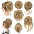 Χαμηλού Κόστους Σινιόν-ατημέλητος κότσος μαλλιών κομμάτι 5 πακέτα για γυναίκες κοντός κότσος φουντωτό συνθετικό ελαστικό scrunchies κομμωτήριο για γυναίκες κορίτσια του bug#