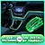 preiswerte Auto Innenraumbeleuchtungen-7-Farben-LED-Streifenlichter für den Autoinnenraum, 22 Modi, dekorative Umgebungslichter, Neon-RGB-USB-Lichter, universell