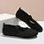 cheap Women&#039;s Flats-Women&#039;s Flats Slip-Ons Plus Size Comfort Shoes Work Daily Solid Color Summer Flat Heel Round Toe Casual Minimalism Tissage Volant Loafer Black Pink Light Grey