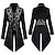 cheap Historical &amp; Vintage Costumes-Prince Gentleman Plus Size Vintage Punk &amp; Gothic Medieval 18th Century 17th Century Cosplay Costume Tuxedo Tailcoat Men&#039;s Embroidered Costume Vintage Cosplay Performance Stage Carnival Long Sleeve