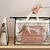 Недорогие Хранение одежды-пыленепроницаемая прозрачная сумка для хранения, сумка на молнии, прочный органайзер для сумок, легкий чехол для сумки
